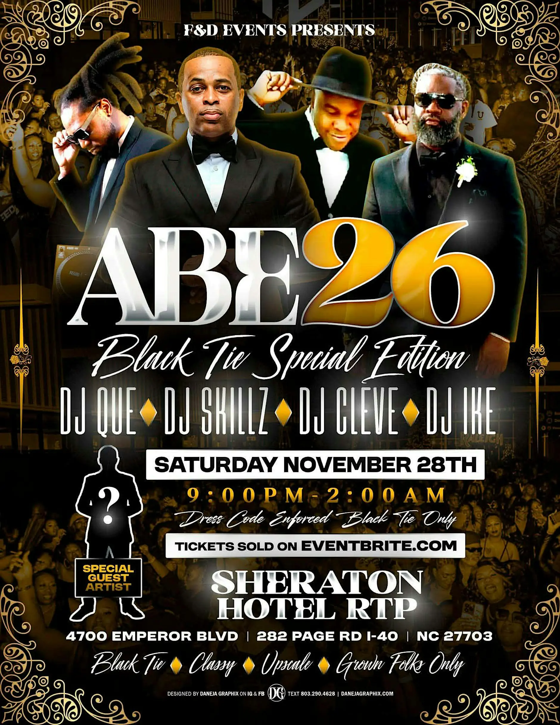 ABE 2026 Black Tie Special Edition with DJ Skillz DJ Cleve DJ Que DJ Ike